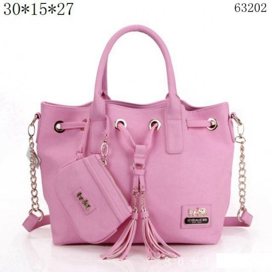 Coach In Signature Medium Fuchsia Pink Satchels ASF - Click Image to Close